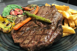 Ribeye Steak with Vegetables
